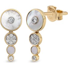 Rita Fine Jewelry Deep Space Kadın Altın Küpe