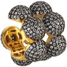Begüm Khan Maharani Duo Kadın Altın Kaplama Earcuff