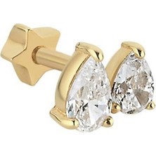 Hamza Yılmaz Jewelry Pears 14 Ayar Altın Kadın Tragus Küpe