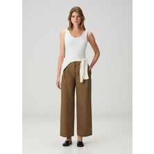 Toteme Relaxed Kahverengi Organik Pamuk Chino Pantolon
