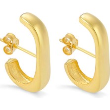 Magoa Studio Nixie Earring 925 Ayar Gümüş Üzeri 1 Mikron Altın Kaplama Unisex Küpe