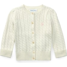 Polo Ralph Lauren Naturel Kız Bebek Triko Hırka