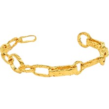 Griffart Golden Chain 22 Ayar Altın Kaplama Kadın Bilezik