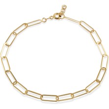 Orena Jewelry Paperclip 14 Ayar Kadın Altın Bileklik
