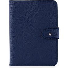 Pack'n Travel Lacivert Deri Unisex Pasaport Kılıfı