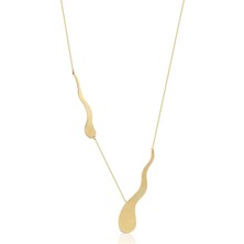 Orena Jewelry Flow Chain 14 Ayar Altın Kadın Kolye