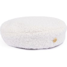 Sibi Hats Puff Storm Oversize Beyaz Kadın Beret Şapka