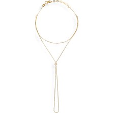 Ginza Design Jewelry Atina Pırlanta Taşlı 14 Ayar Sarı Altın Kadın Şahmeran