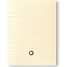 Montblanc Fildişi Logo Detaylı Unisex Deri Kartlık