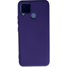 Nacario Mey Ithalat®  Realme C15 Kılıf Nano Içi Kadife Silikon - Mor