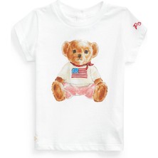 Polo Ralph Lauren Beyaz Kız Bebek T-Shirt