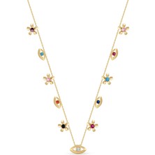 Orena Jewelry Garden Eye 14 Ayar Altın Kadın Kolye