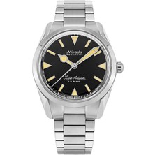 Super Antarctic Black Beige Luminova 35013M20 Metal Çelik Kurmalı Erkek Kol Saati