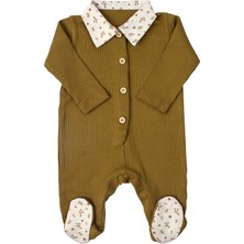 Koalav Medium Bronz Uzun Kollu Unisex Bebek Patikli Tulum