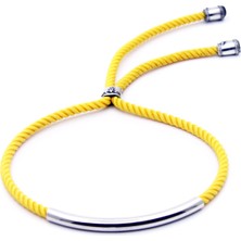 Kayra Khan Pipe Auger Rope Erkek Gümüş Bileklik