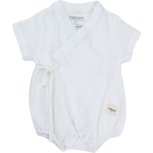 Totzee Ekru Müslin Kısa Unisex Bebek Kimono Tulum