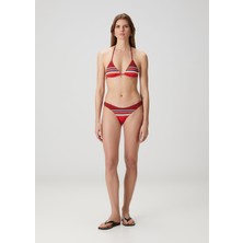 Frankie's Bikinis Dove Kırmızı Çizgili Bikini Altı