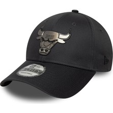 New Era 9forty Chicago Bulls Metallic Koyu Gri Erkek Şapka