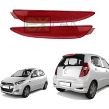 Expar Oto Hyundaı I10 Arka Tampon Reflektörü Takımı Sağ + Sol Taraf 2011 - 2013 Model I10 Arka Kedi Gözü