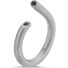 Aleyna Cebeci Jewelry Straw Siyah Pırlanta Taşlı 925 Ayar Gümüş Erkek Yüzük