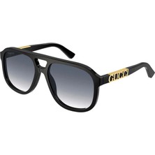 Gucci Siyah Unisex Güneş Gözlüğü