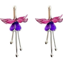 Ezra Baghaki Jewellery Fuşya 925 Ayar Gümüş Kadın Küpe