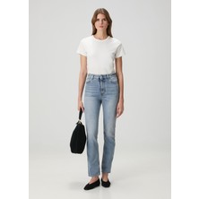 Toteme Mavi Slim Fit Organik Pamuk Jean Pantolon