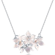 Ezra Baghaki Jewellery Yaseminler 925 Ayar Gümüş Kadın Kolye
