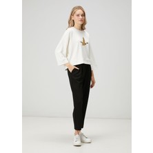  club siyah slouchy pens detaylı eşofman altı