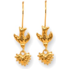 Besign Jewellery Amoria Altın Kaplama Gümüş Kadın Küpe