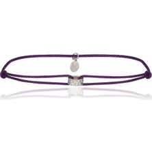 Melie Jewelry Hammered 925 Ayar Gümüş Ipli Erkek Bileklik