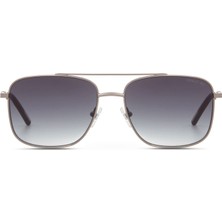 Cerruti 1881 Cr 80032 C4 Dikdörtgen Metalik Gri  Metal Erkek Güneş Gözlüğü