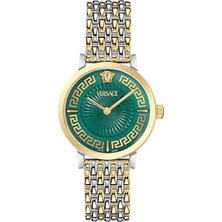 Versace VRSCVE0A00325 Altın Rengi Metalik Gri Çelik Kadın Kol Saati