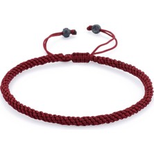 AtolyeWolf Knot Oxide Bordo Erkek Bileklik