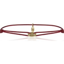 Melie Jewelry Notch 925 Ayar Gümüş Kaplama Ipli Erkek Bileklik