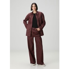 Golden Goose Journey Bordo Dokulu Jean Pantolon