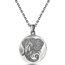 Kayra Khan Elephant Erkek Gümüş Kolye