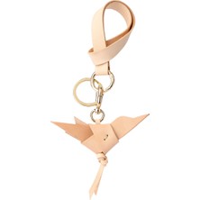 Chivit Kuş Figürlü Naturel Kadın Charm Anahtarlık