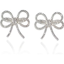 Apples & Figs Silver Ribbon Kadın Gümüş Küpe