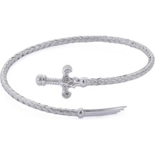 AtolyeWolf Broken Sword Bangle Erkek Gümüş Bileklik