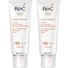 Roc Soleil Protect SPF50+ Leke Karşıtı 2'li Yüz Güneş Kremi 50 ml