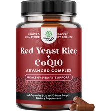 Natures Craft Red Yeast Rice With COQ10 Supplement - Advanced Healthy Support Men & Women - 1200MG - 60 Count - Advanced Complex