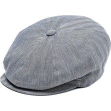 Borsalino Gri Erkek Keten Şapka