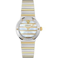 Versace VRSCVE0S00325 Altın Rengi Metalik Gri Çelik Kadın Kol Saati