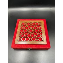 Onurlu Tesbihane Vıp Kadife Tesbih Kutusu (Kırmızı)