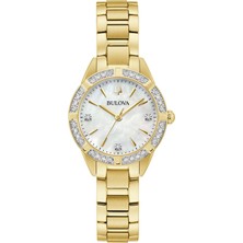 Bulova Sutton 98R297  Altın Sarısı Kadın Çelik Kol Saati