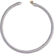 Glowing Diaries Silver Cable Gümüş Kaplama Kolye