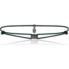 Melie Jewelry Discover The Wonder Siyah Pırlanta Taşlı 925 Ayar Gümüş Ipli Erkek Bileklik