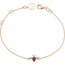 Bee Goddess Queen Bee Xsmall Radolit Pırlanta Altın Bileklik