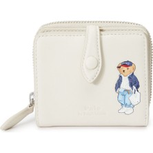 Polo Ralph Lauren Bear Krem Kadın Deri Cüzdan